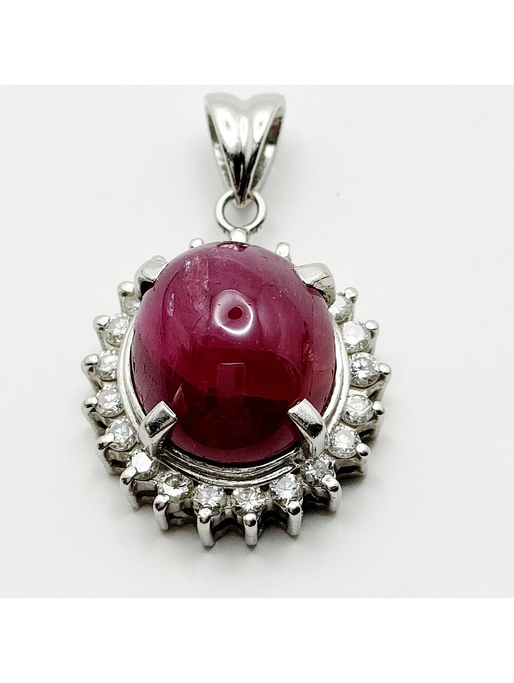 Jewelry Pendant Head Ruby 7.88ct Platinum 5525084